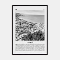 Cefalù Travel B&W Poster