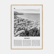Cefalù Travel B&W Poster