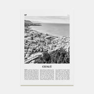 Cefalù Travel B&W Poster