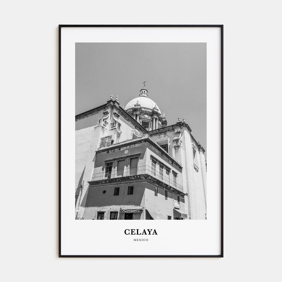 Celaya Portrait B&W Poster
