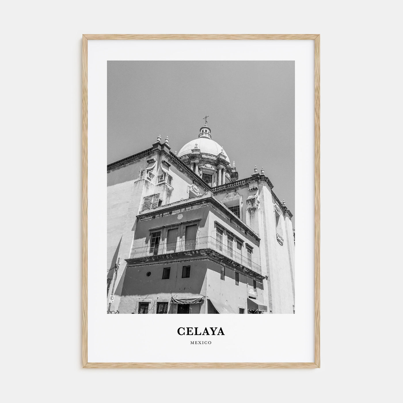 Celaya Portrait B&W Poster