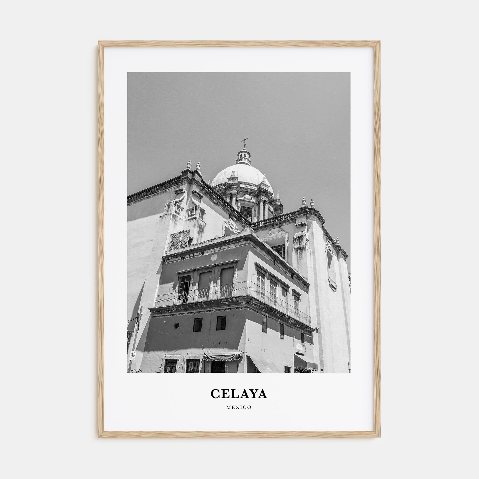 Celaya Portrait B&W Poster