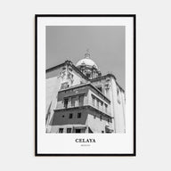 Celaya Portrait B&W Poster