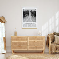 Central African Republic Travel B&W Poster