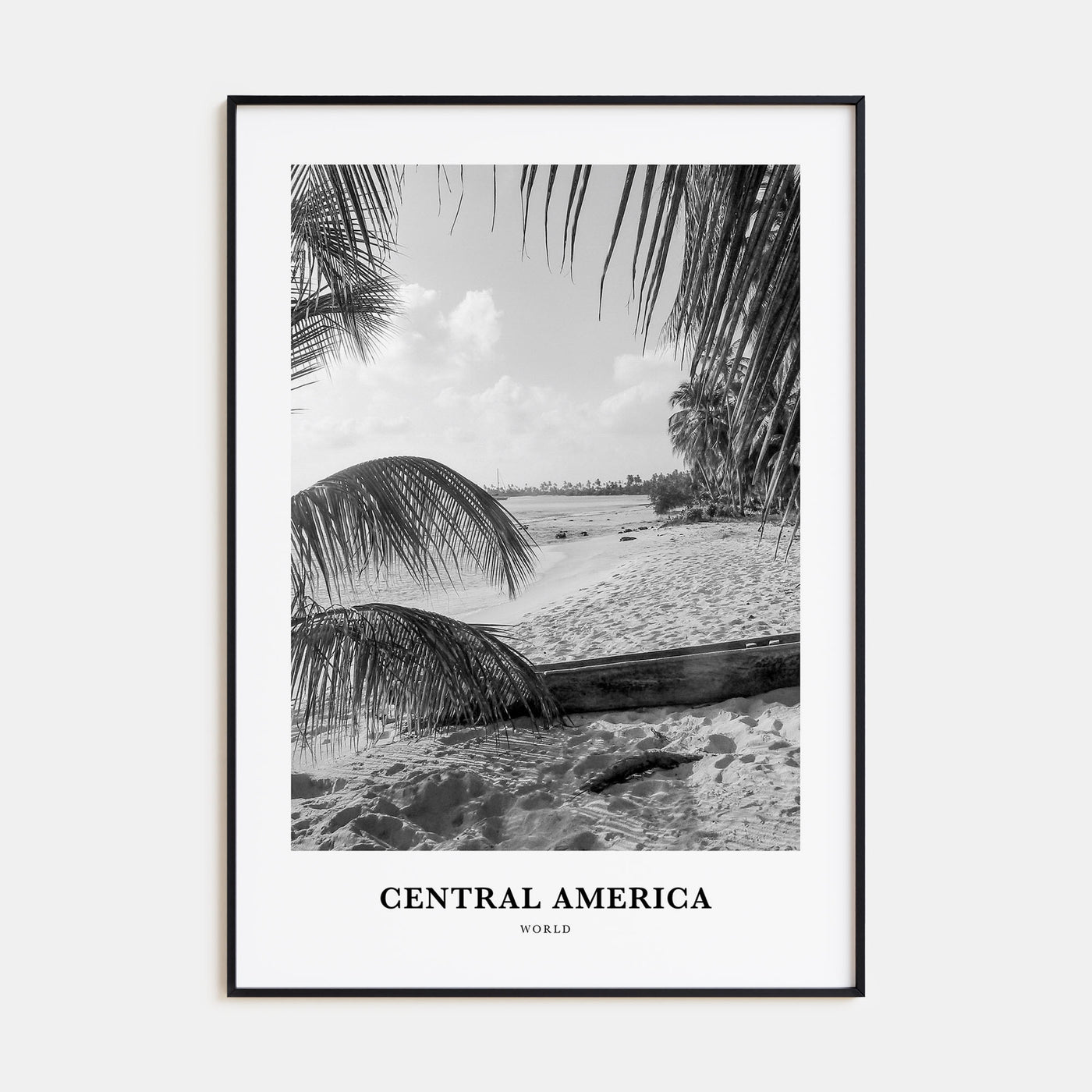 Central America Portrait B&W Poster