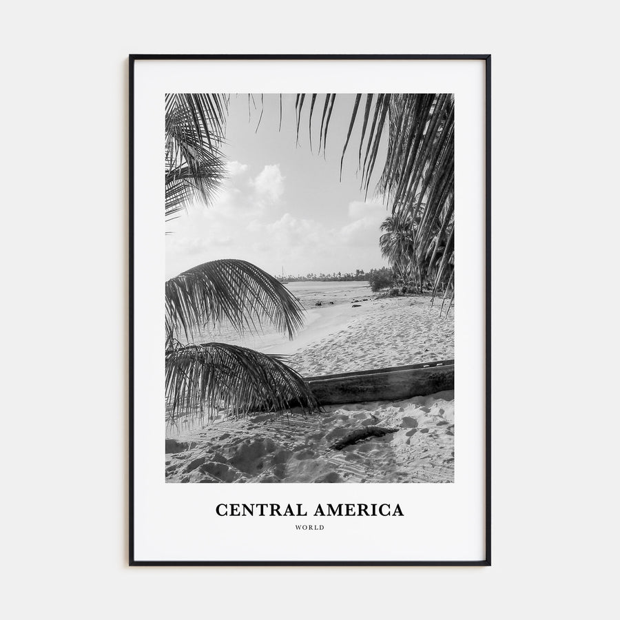 Central America Portrait B&W Poster