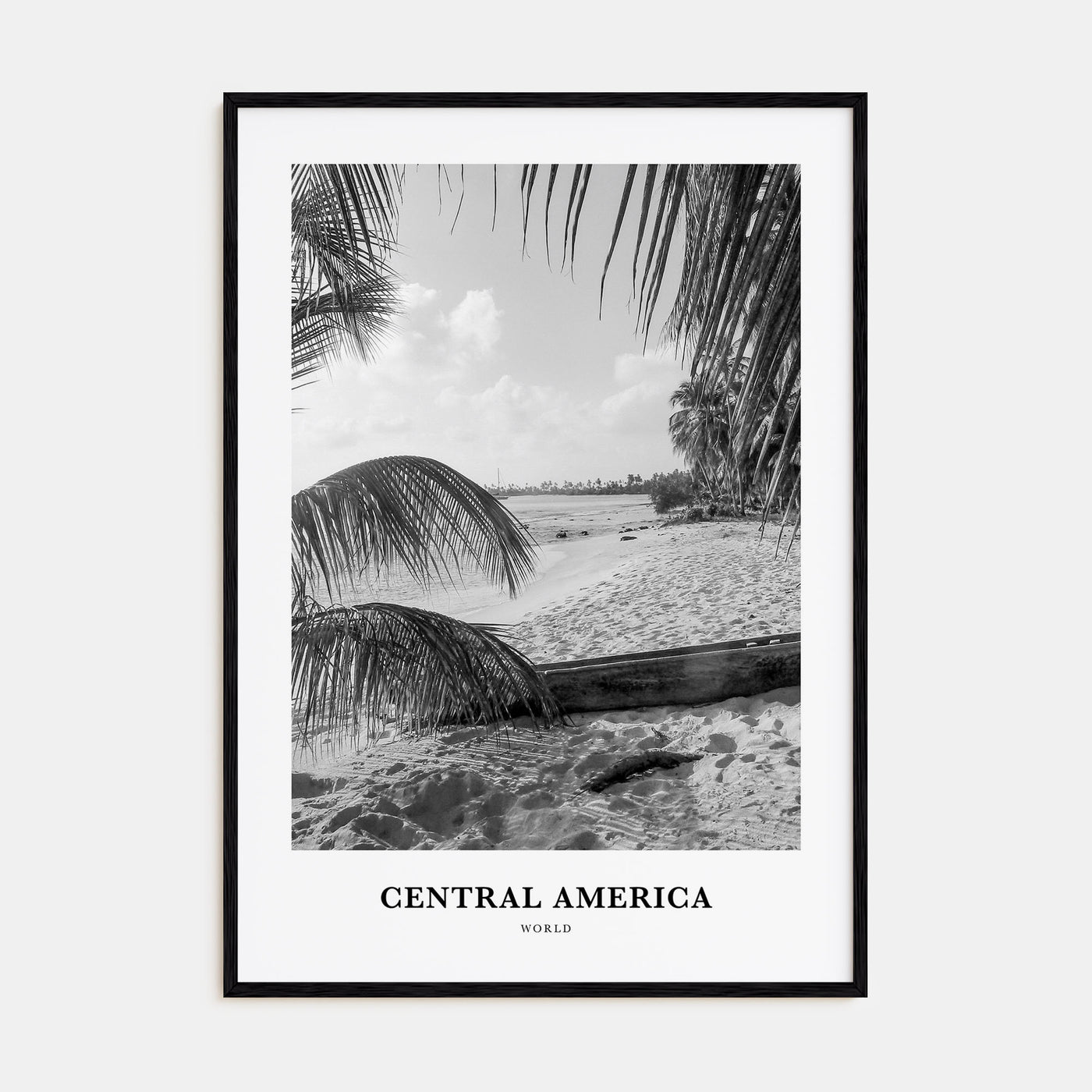 Central America Portrait B&W Poster