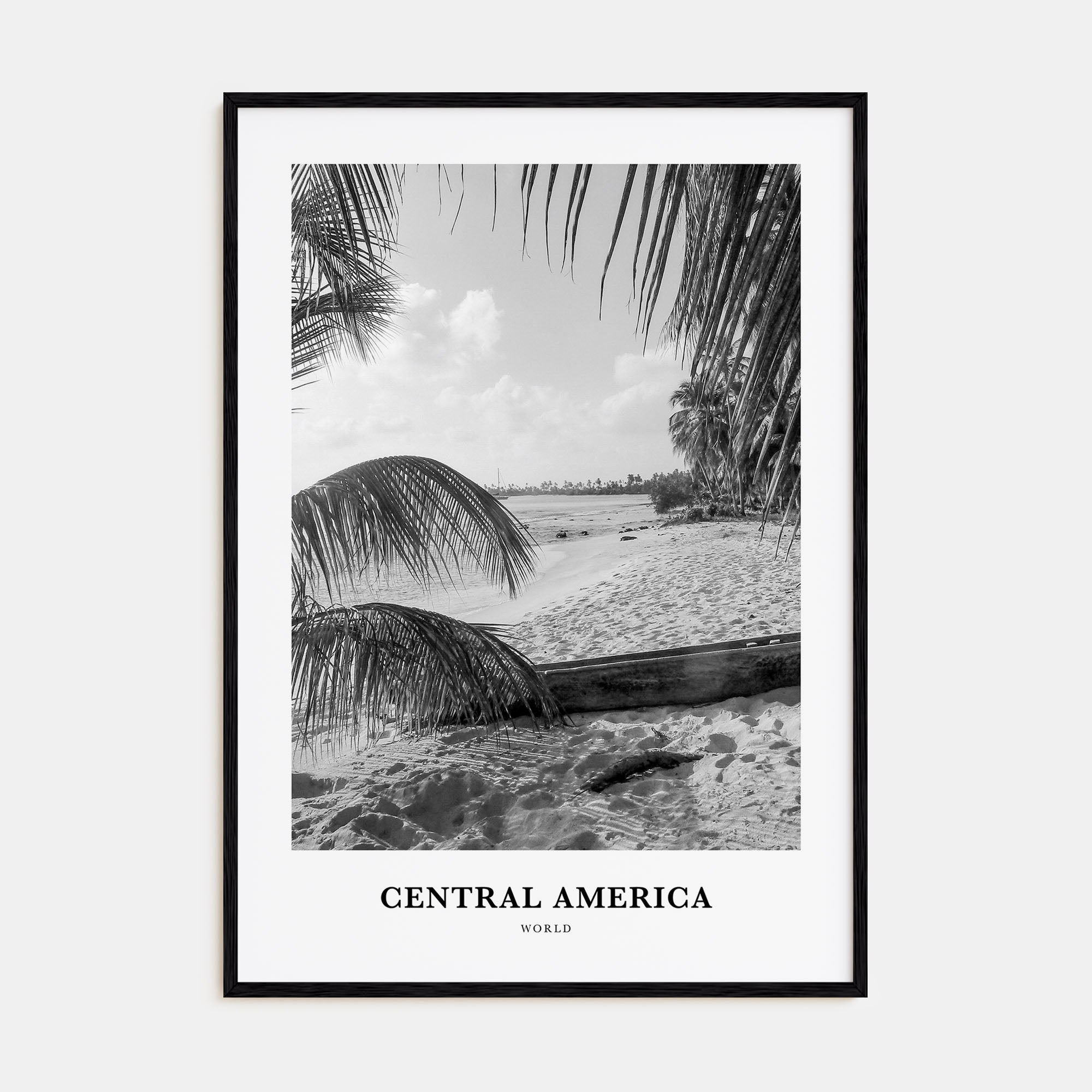 Central America Portrait B&W Poster