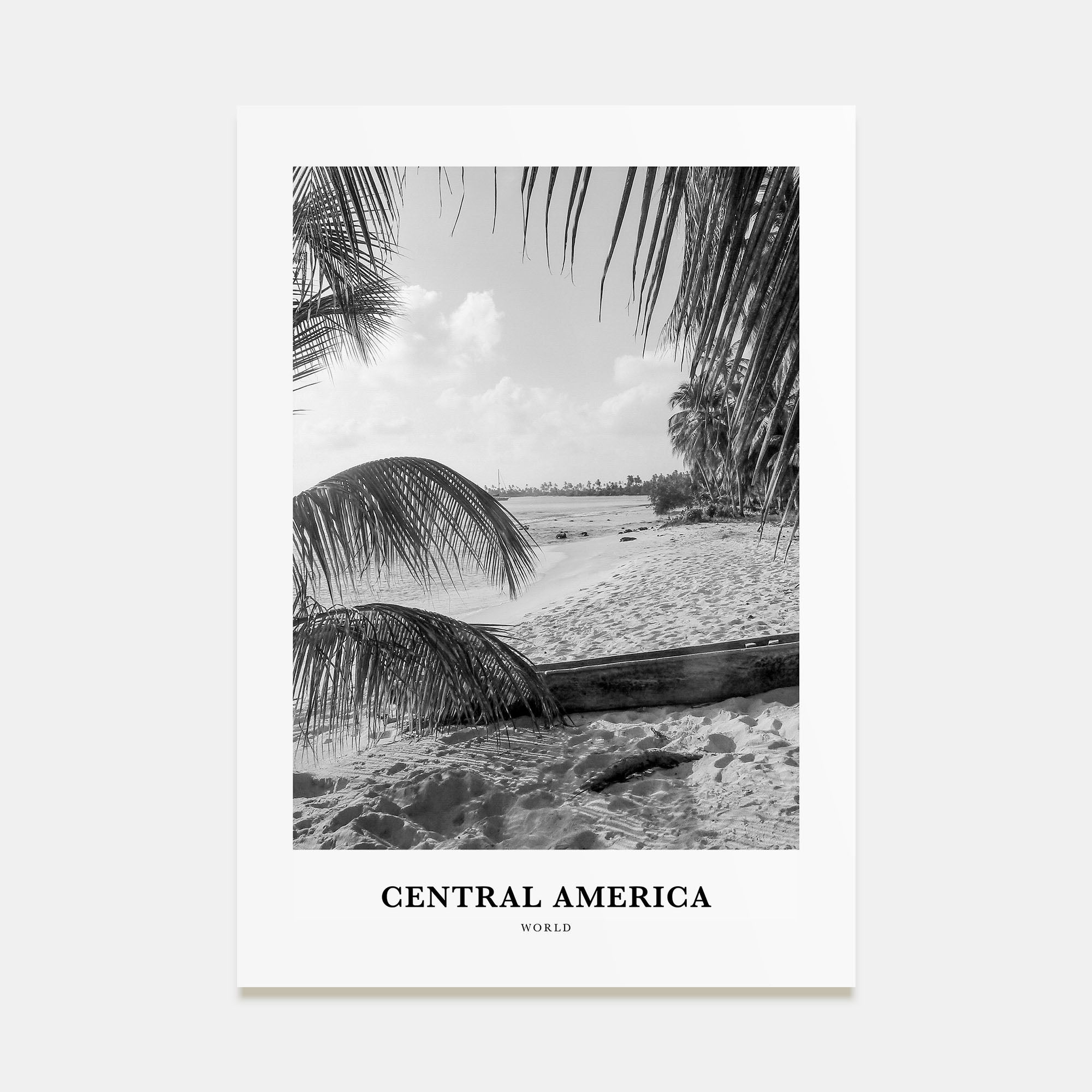 Central America Portrait B&W Poster