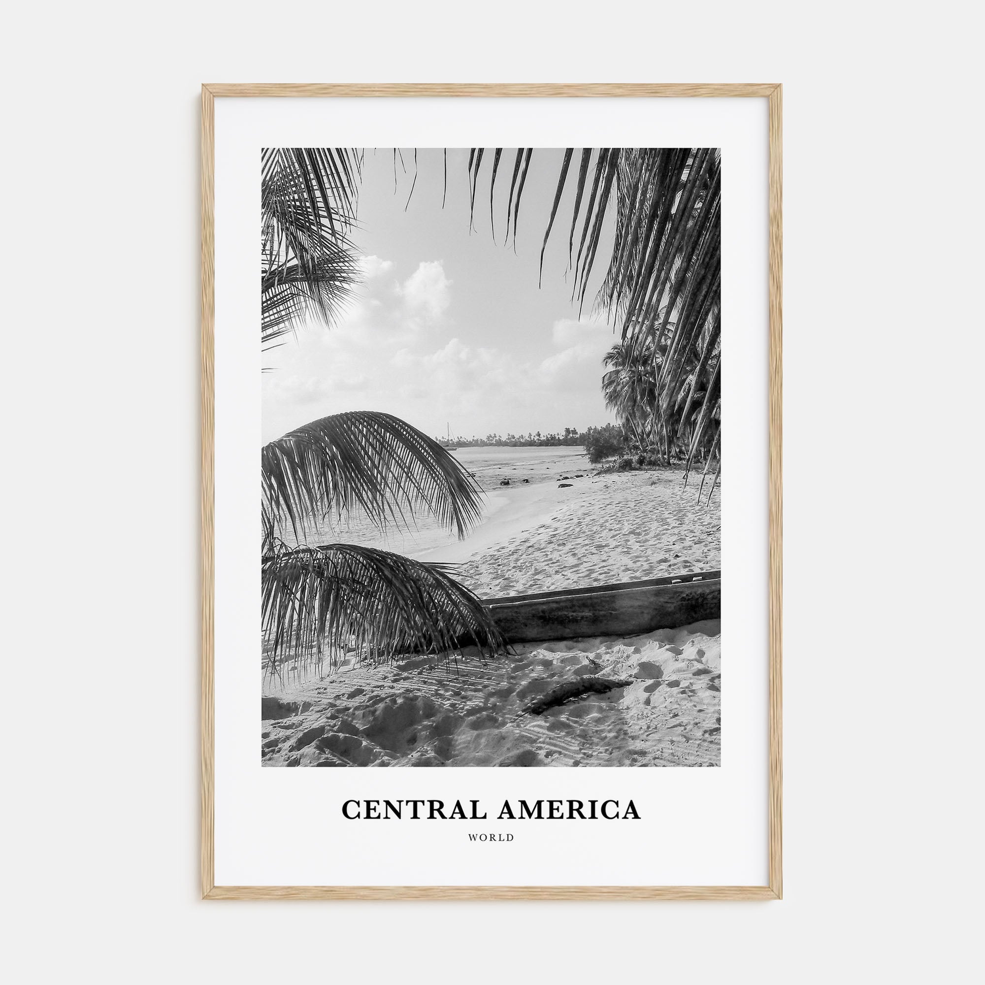 Central America Portrait B&W Poster