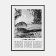 Central America Travel B&W Poster