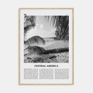 Central America Travel B&W Poster