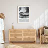 Central America Travel B&W Poster