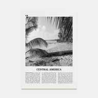 Central America Travel B&W Poster