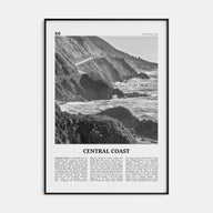 Central Coast Travel B&W Poster