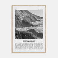 Central Coast Travel B&W Poster