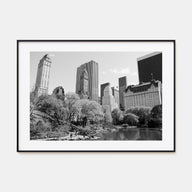 Central Park Landscape B&W Poster
