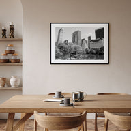 Central Park Landscape B&W Poster