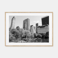 Central Park Landscape B&W Poster