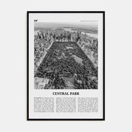 Central Park Travel B&W Poster