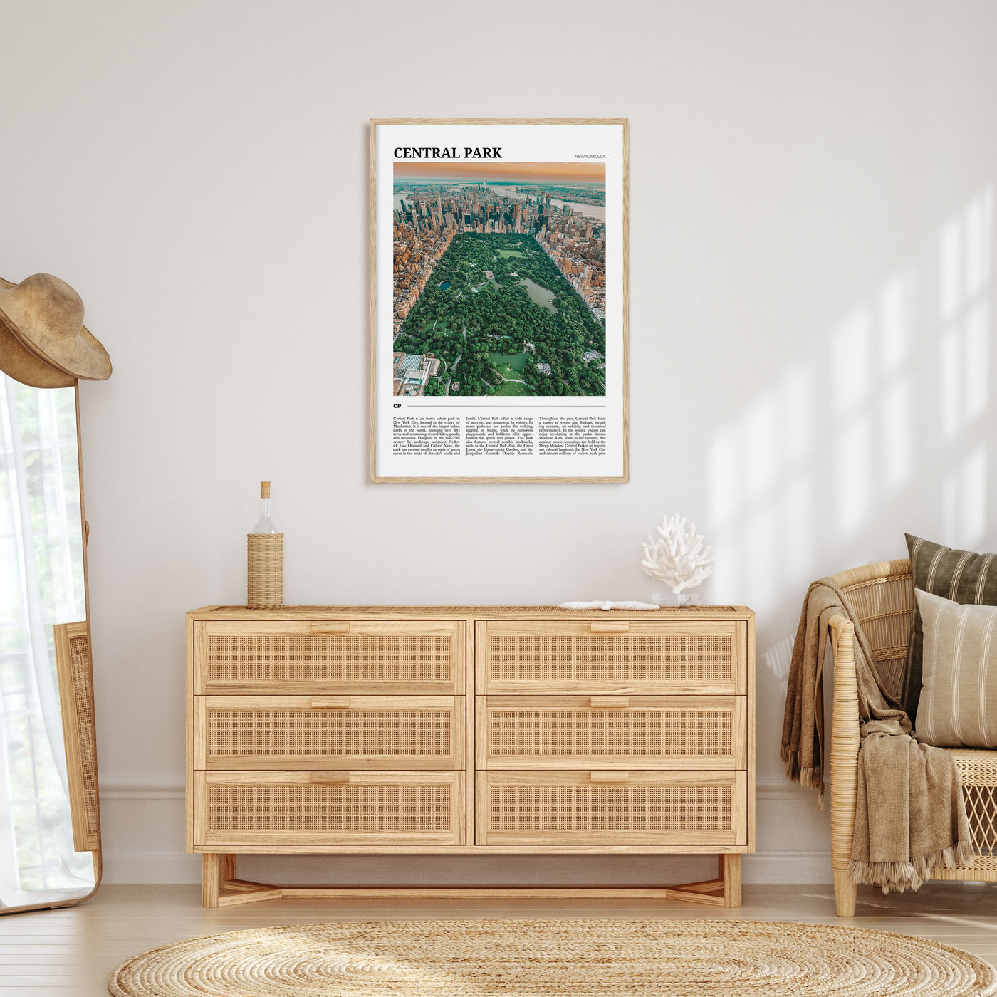 Central Park Travel Color Poster