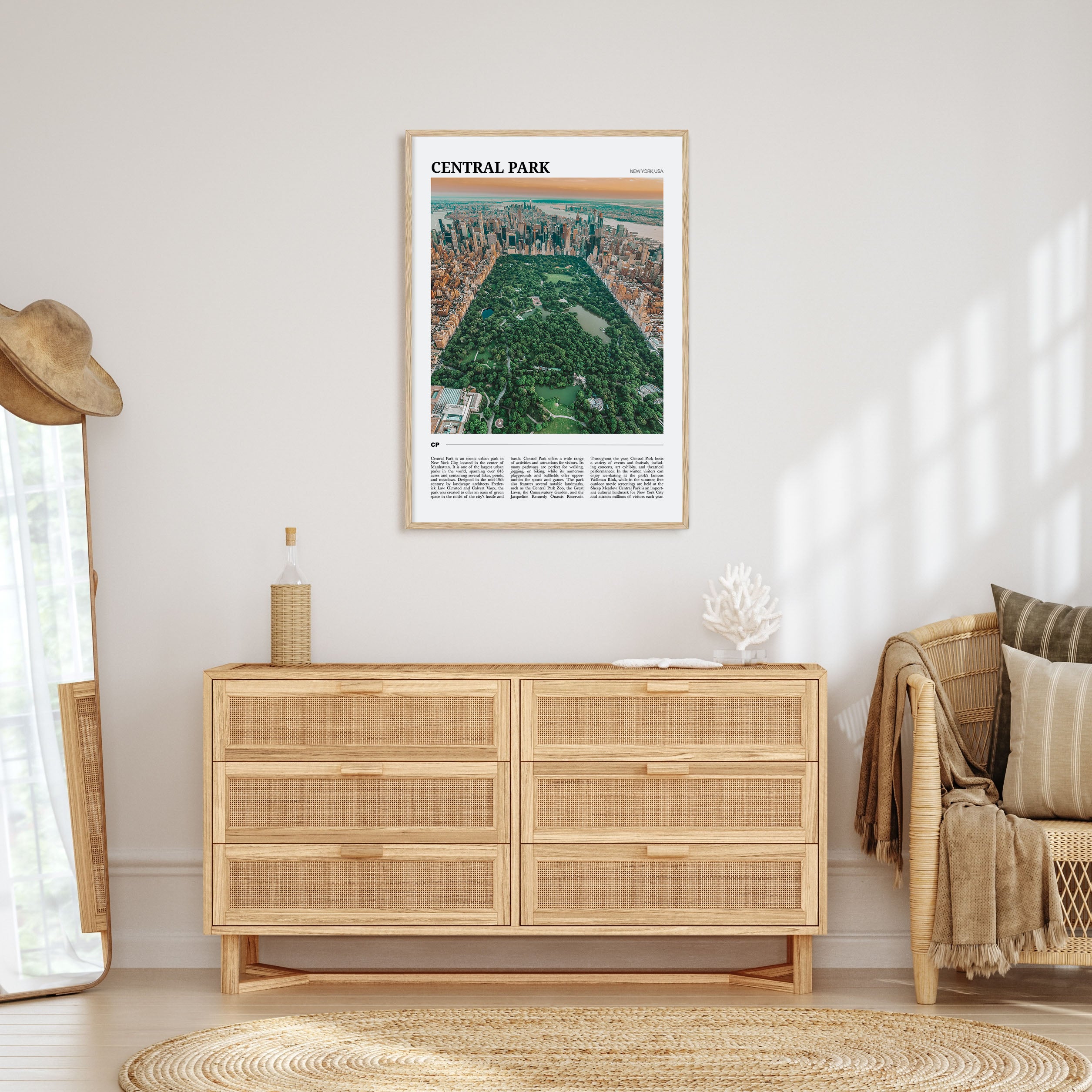 Central Park Travel Color Poster