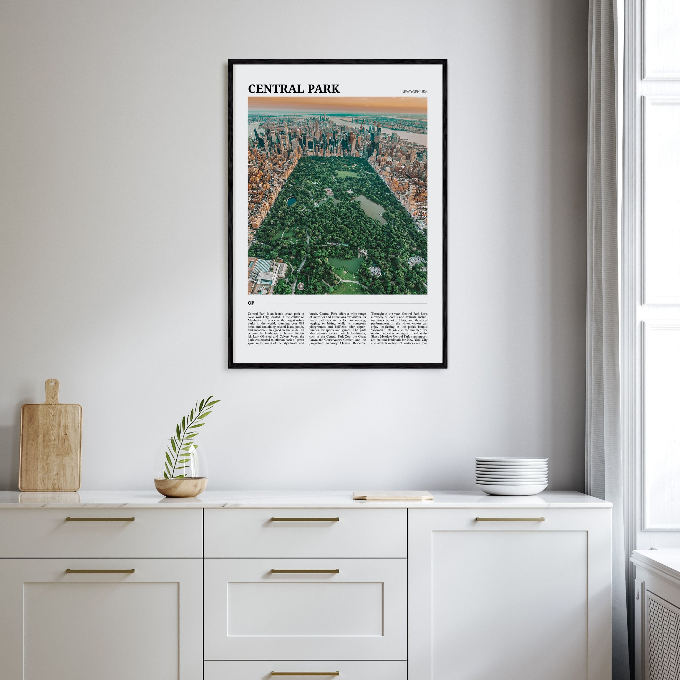 Central Park Travel Color Poster