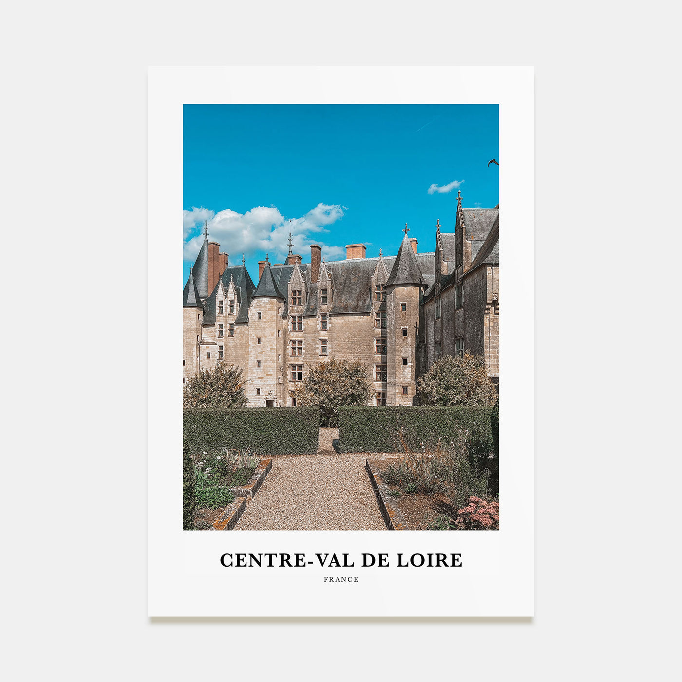 Centre-Val de Loire Portrait Color Poster