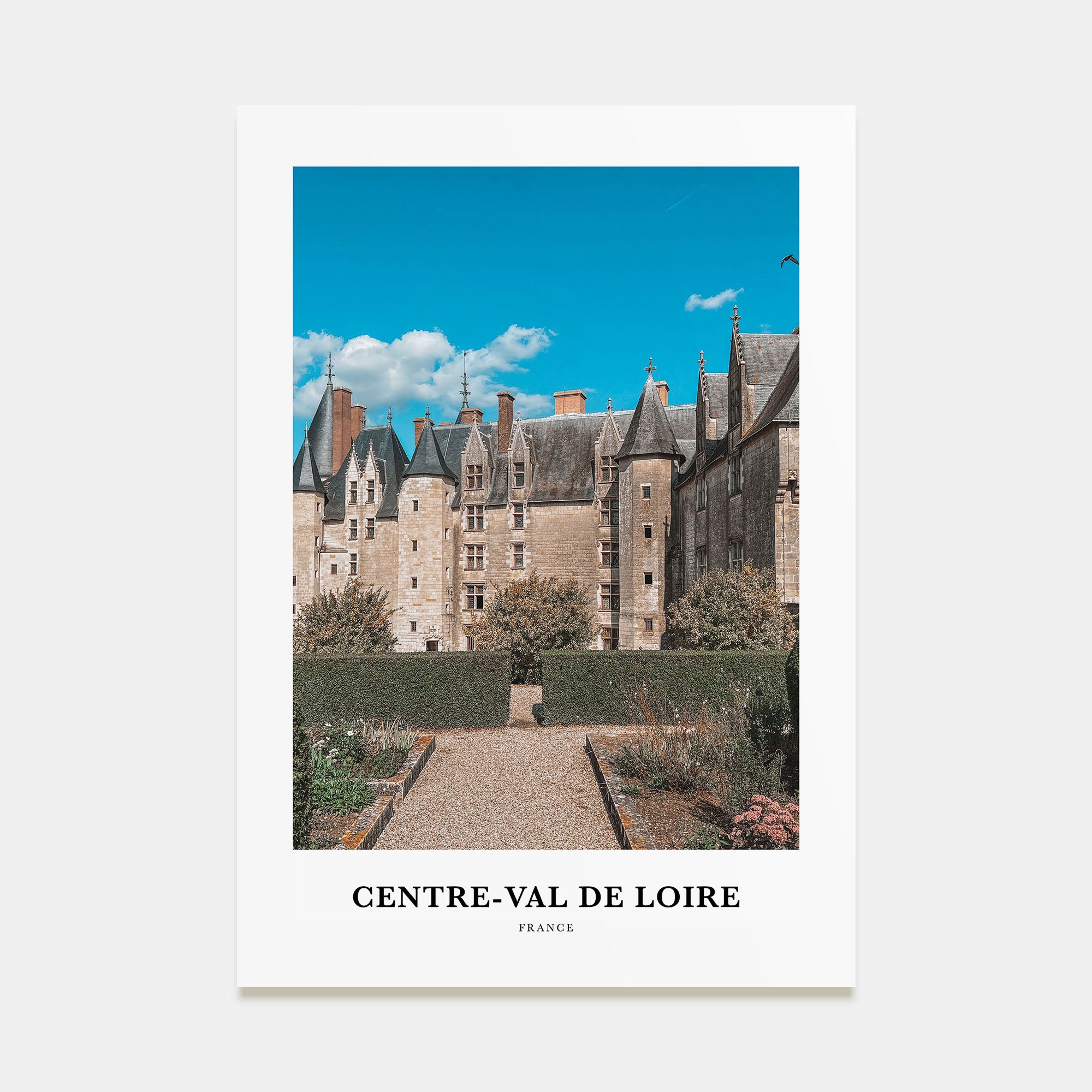 Centre-Val de Loire Portrait Color Poster