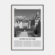 Centre-Val de Loire Travel B&W Poster