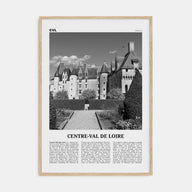 Centre-Val de Loire Travel B&W Poster
