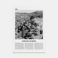 Cervara di Roma Travel B&W Poster