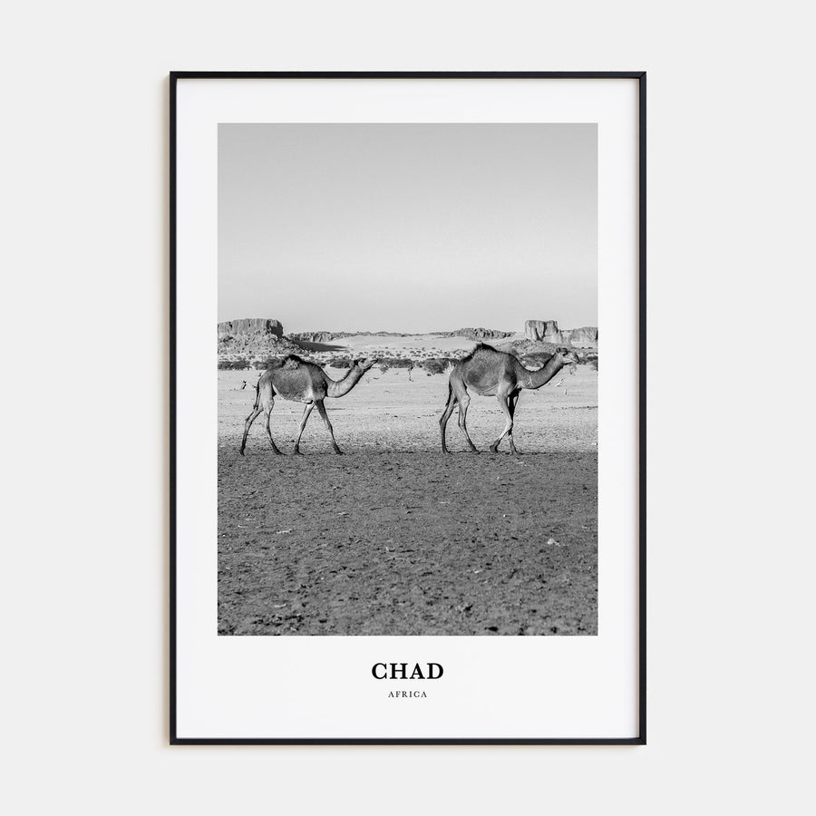 Chad Portrait B&W Poster