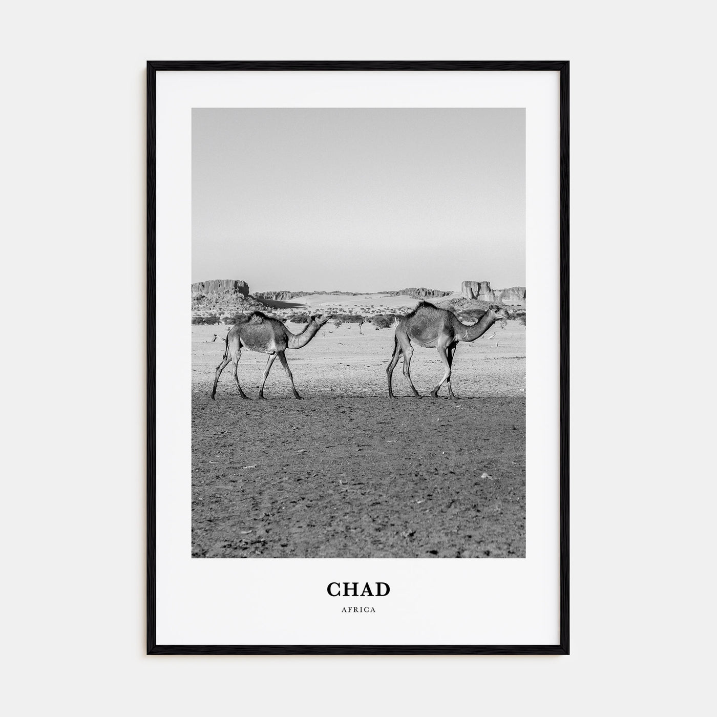 Chad Portrait B&W Poster