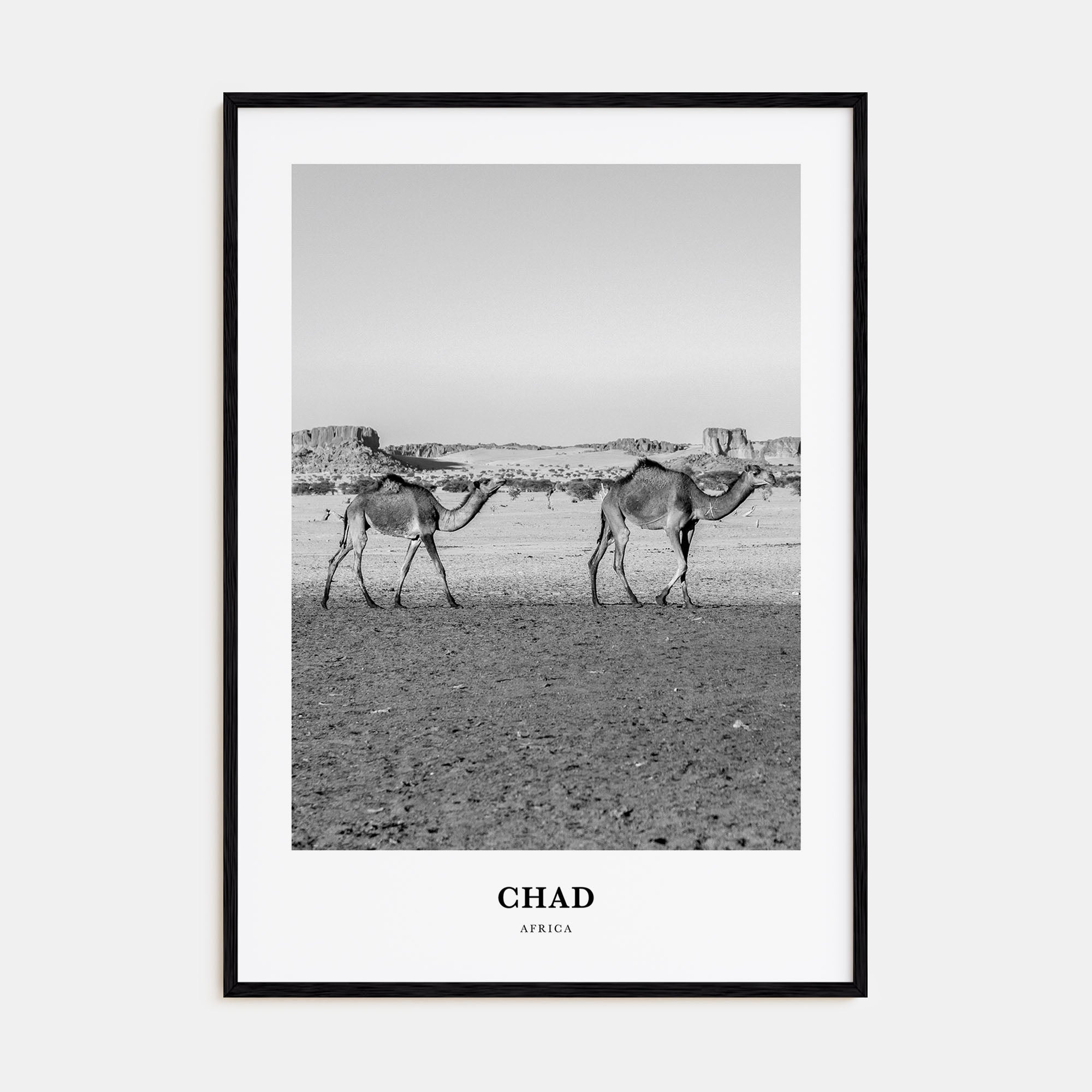 Chad Portrait B&W Poster