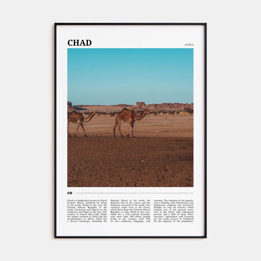 Chad Travel Color Poster