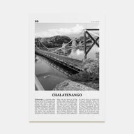 Chalatenango Travel B&W Poster