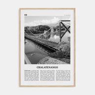 Chalatenango Travel B&W Poster