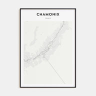 Chamonix Map Portrait Poster