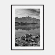 Chamonix Photo B&W Poster