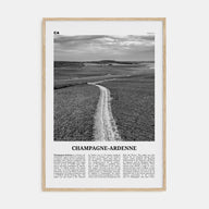 Champagne-Ardenne Travel B&W Poster