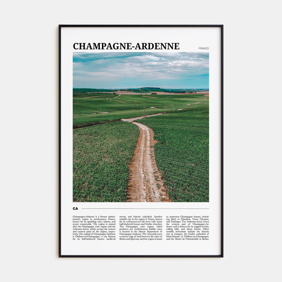 Champagne-Ardenne Travel Color Poster