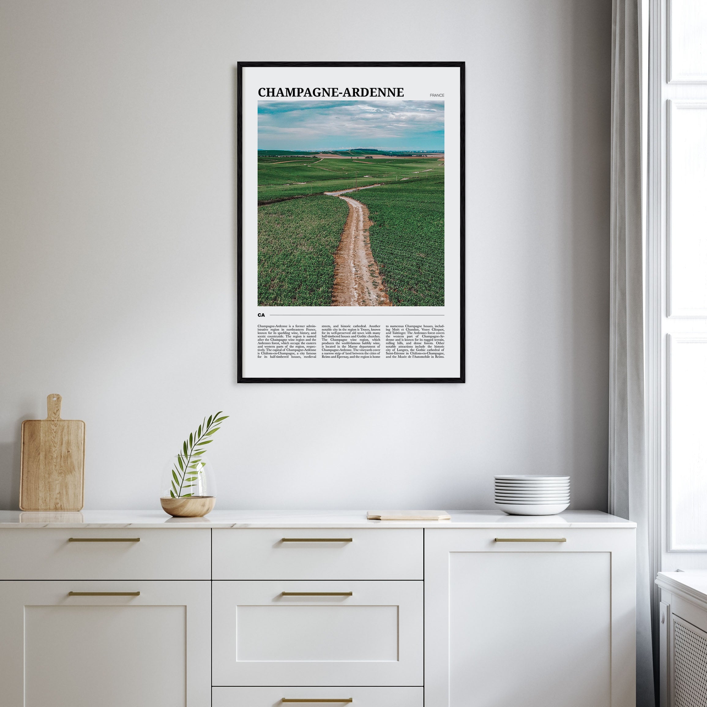Champagne-Ardenne Travel Color Poster