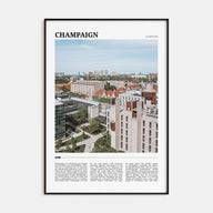 Champaign Travel Color Poster