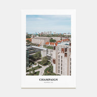 Champaign Portrait Color Poster