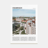 Champaign Travel Color Poster
