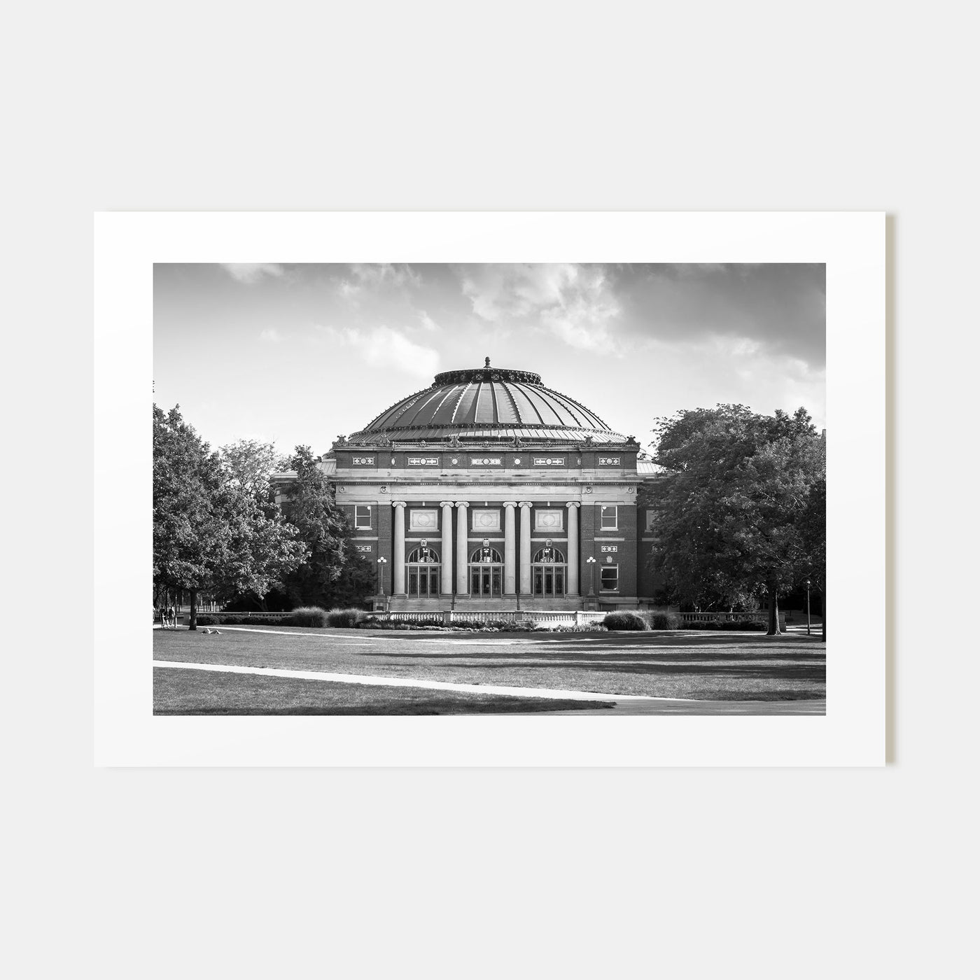 Champaign-Urbana Landscape B&W Poster