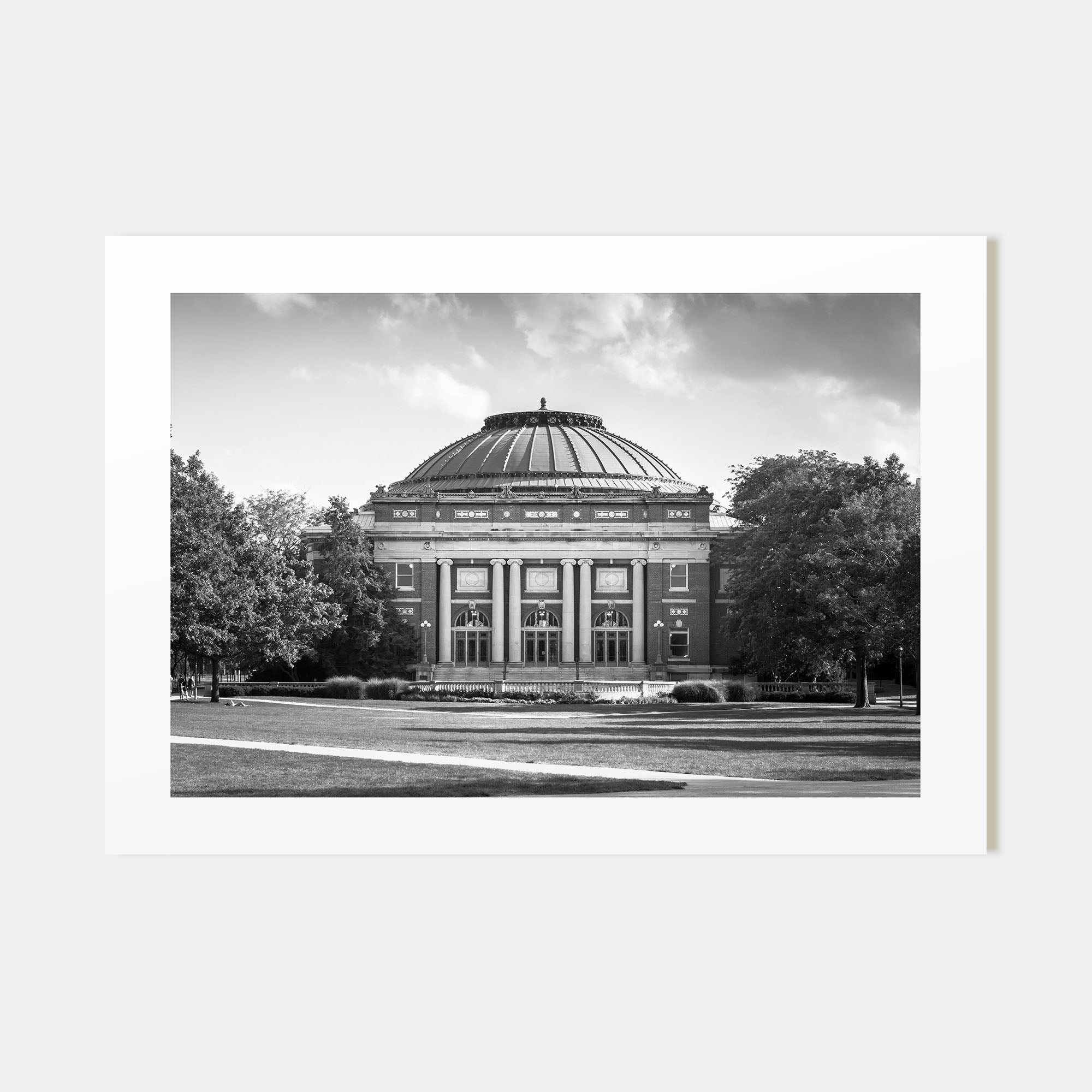 Champaign-Urbana Landscape B&W Poster
