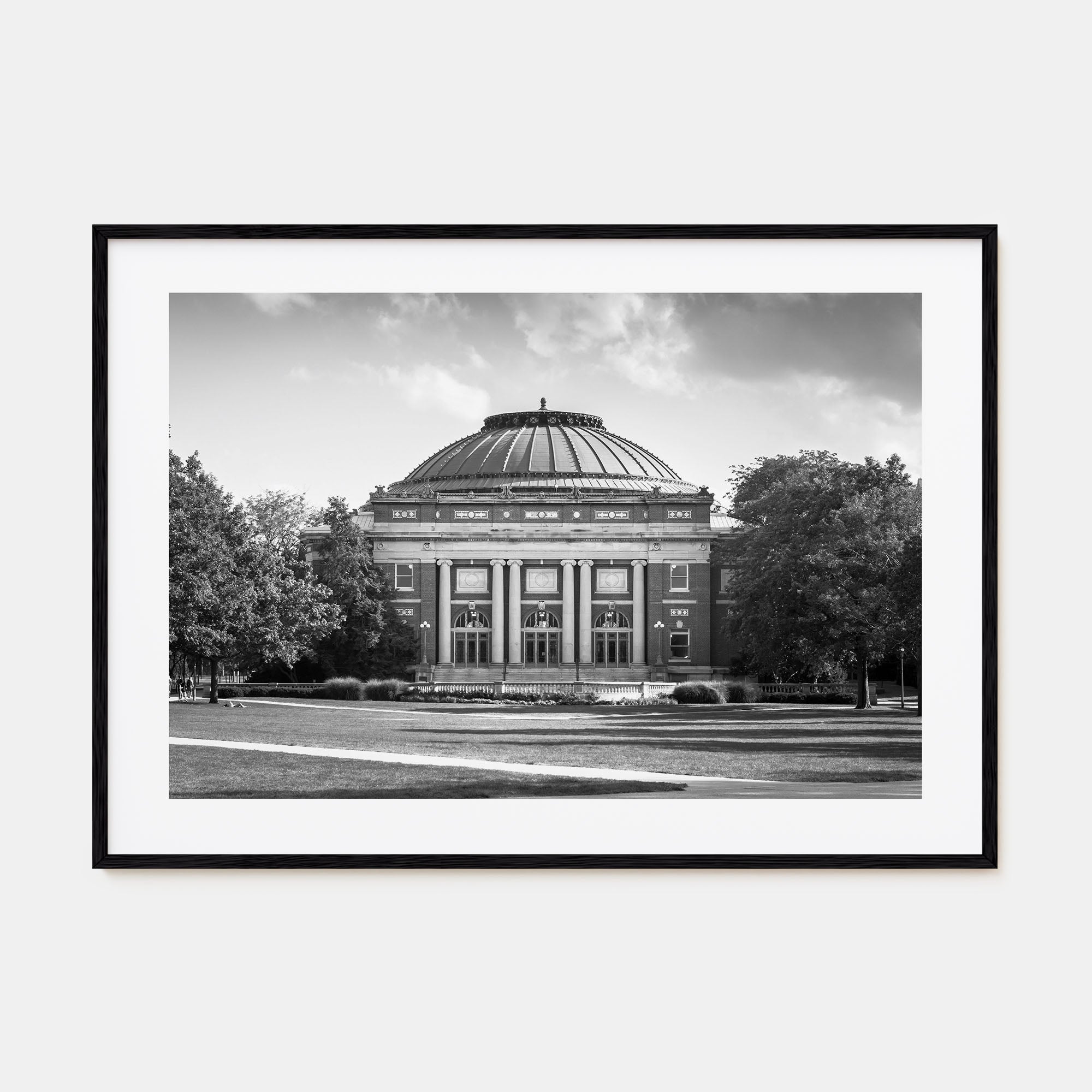Champaign-Urbana Landscape B&W Poster