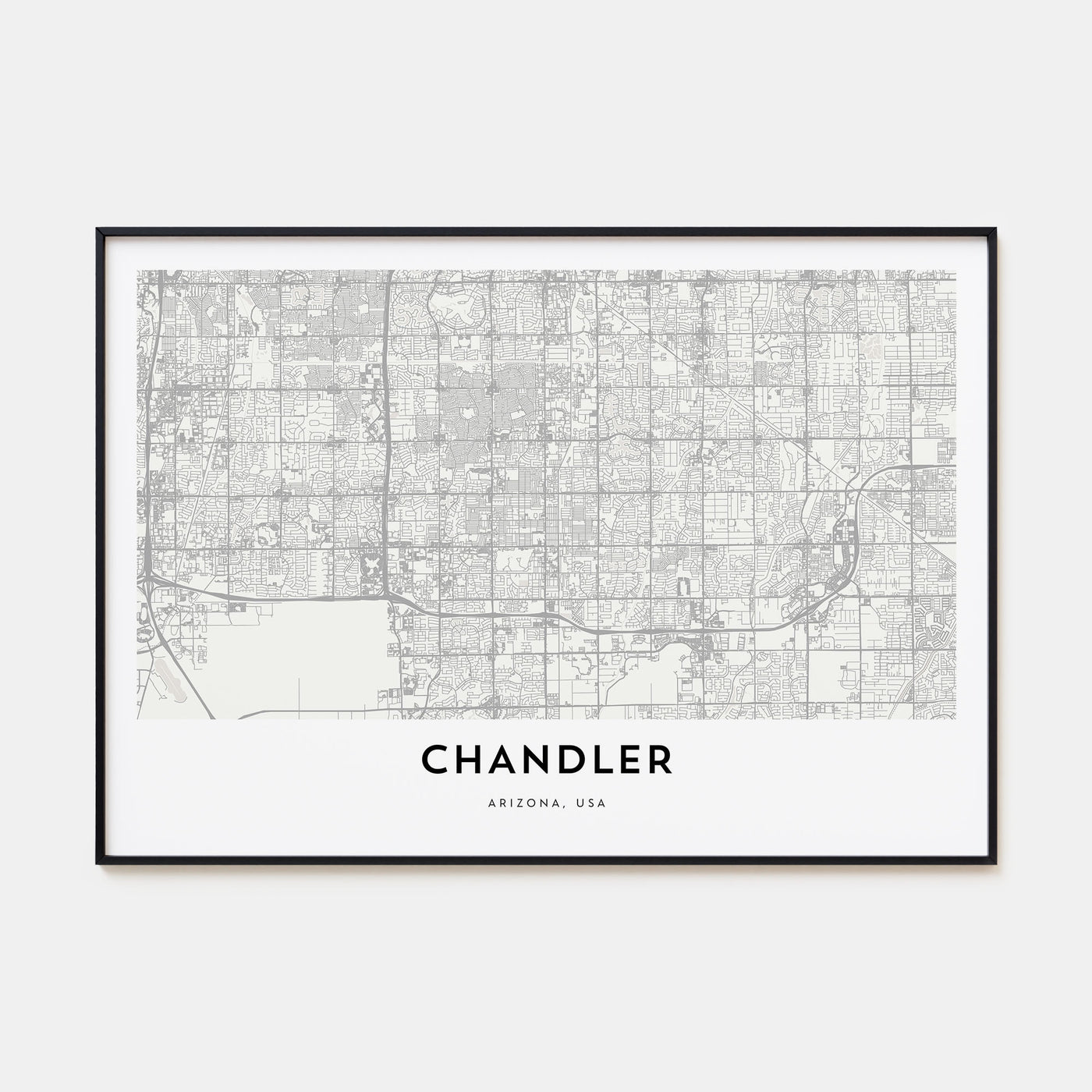 Chandler Map Landscape Poster